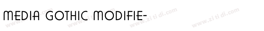 media gothic modifie字体转换
